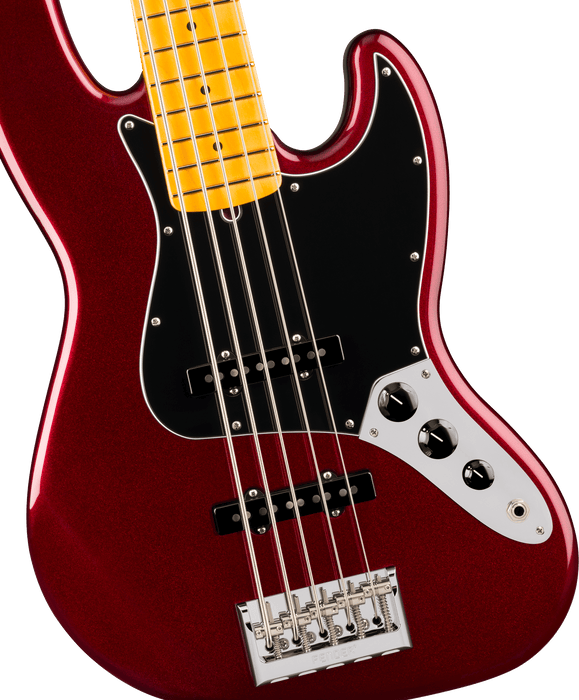 Fender American Professional Jazz Bass V, Maple Fingerboard, Oxblood