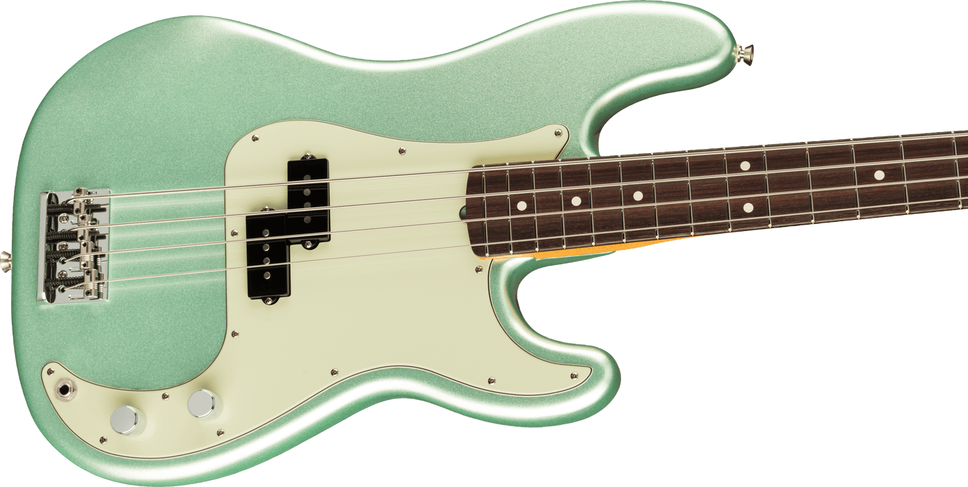 Fender American Professional II Precision Bass, Rosewood Fingerboard, Mystic Surf Green