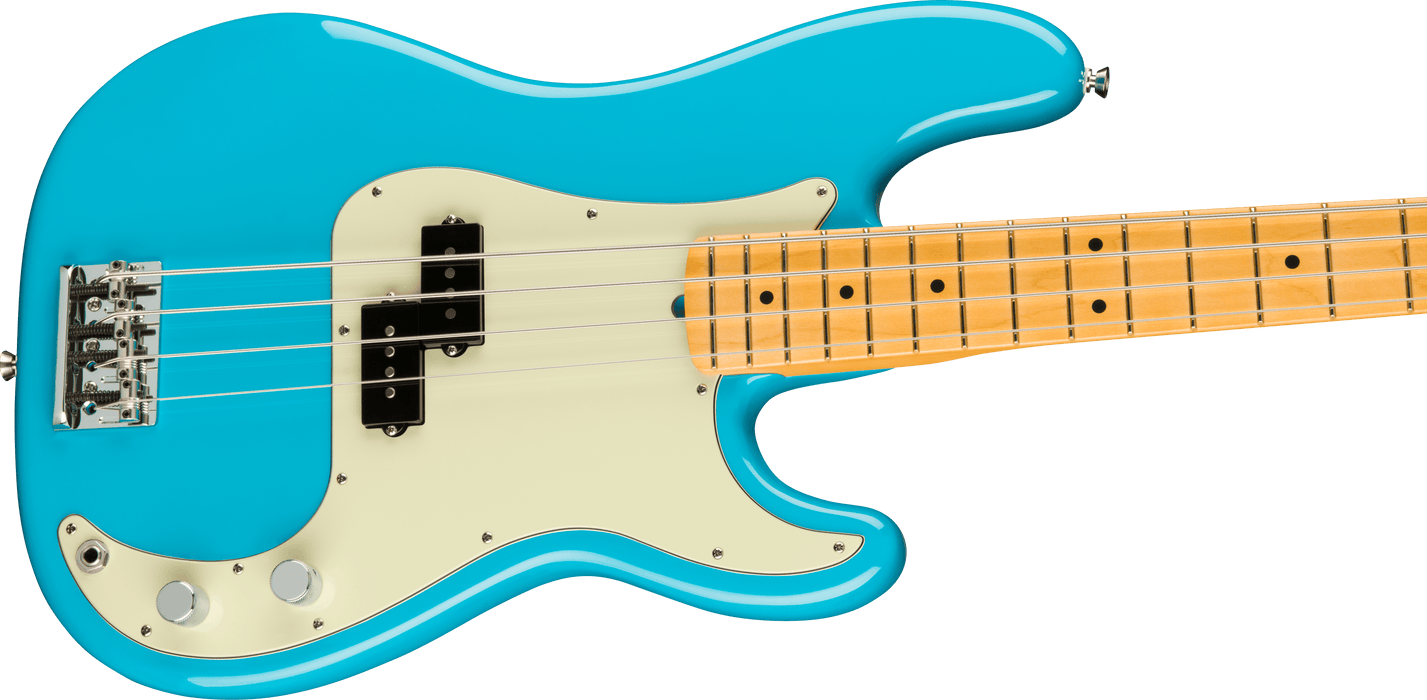 Fender American Professional II Precision Bass, Maple Fingerboard, Miami Blue