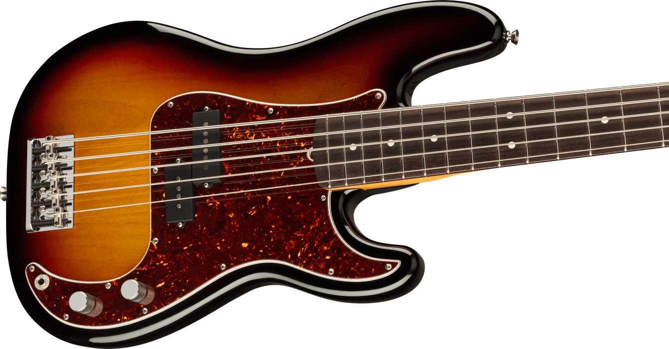 Fender American Professional II Precision Bass V, Rosewood Fingerboard, 3-Color Sunburst