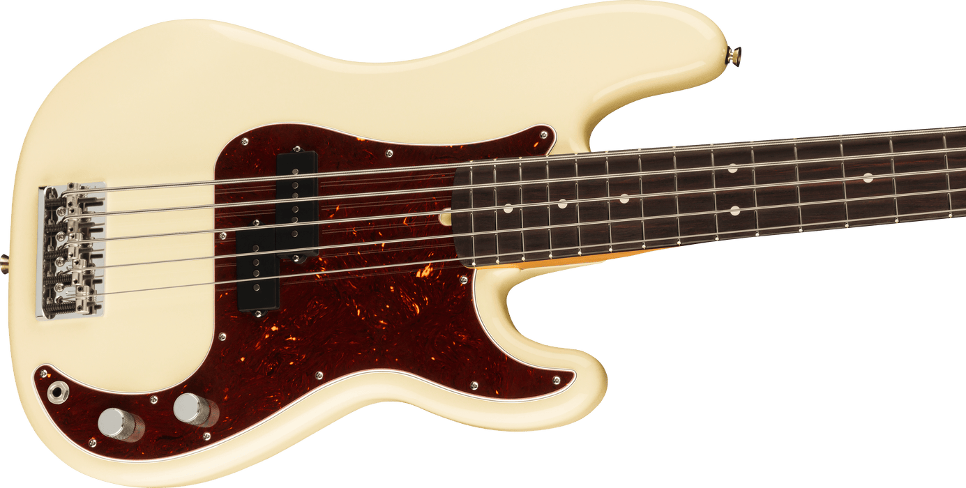 Fender American Professional II Precision Bass V, Rosewood Fingerboard, Olympic White