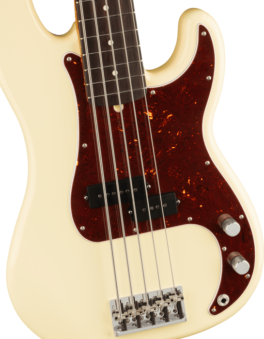 Fender American Professional II Precision Bass V, Rosewood Fingerboard, Olympic White