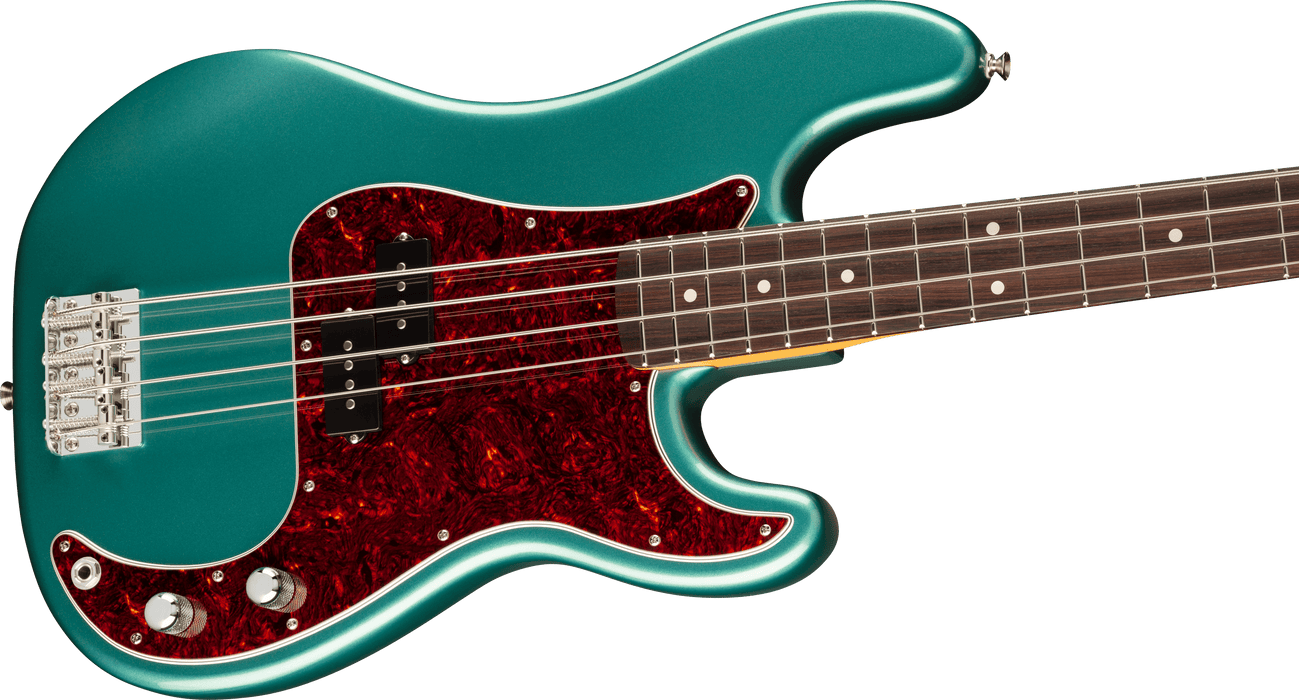 Fender American Professional Classic Precision Bass, Rosewood Fingerboard, Faded Sherwood Green Metallic
