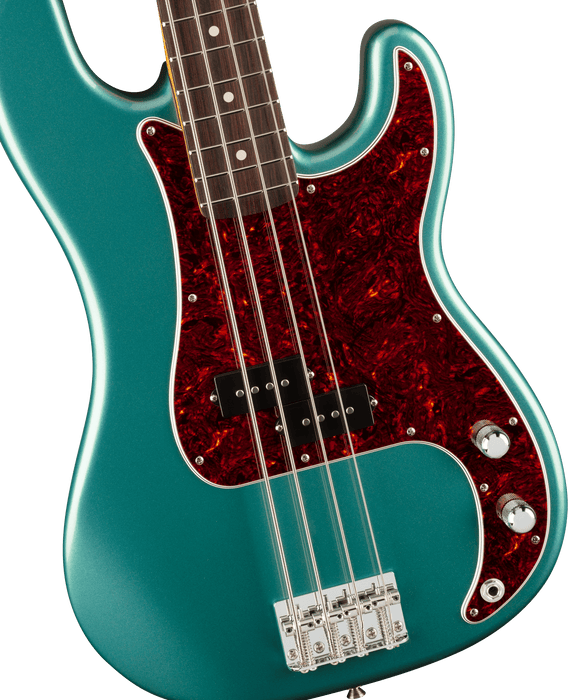 Fender American Professional Classic Precision Bass, Rosewood Fingerboard, Faded Sherwood Green Metallic