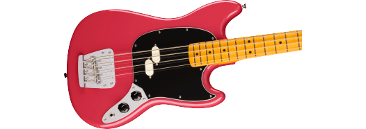 Fender American Professional Classic Mustang Bass, Maple Fingerboard, Faded Dakota Red