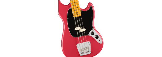 Fender American Professional Classic Mustang Bass, Maple Fingerboard, Faded Dakota Red