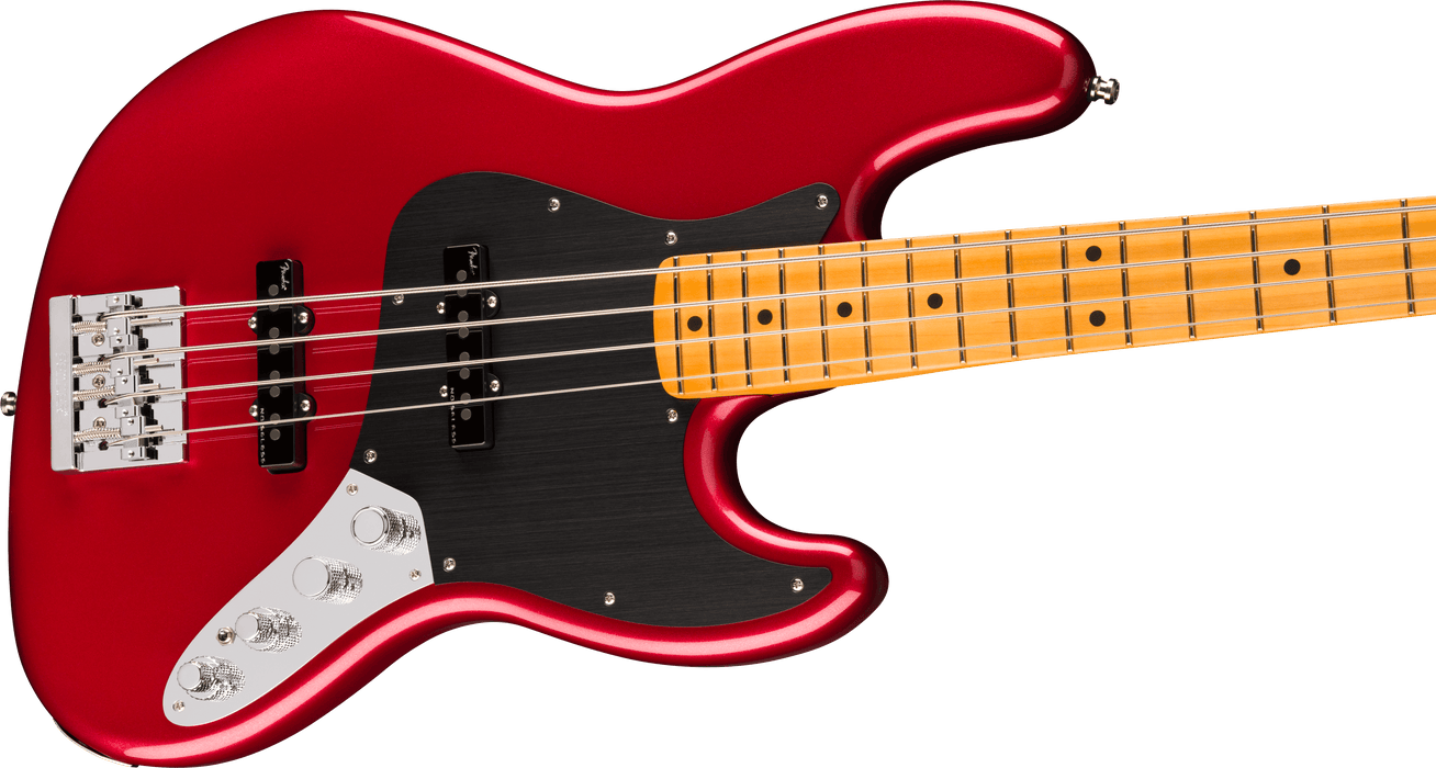 Fender American Ultra II Jazz Bass, Maple Fingerboard, Sinister Red