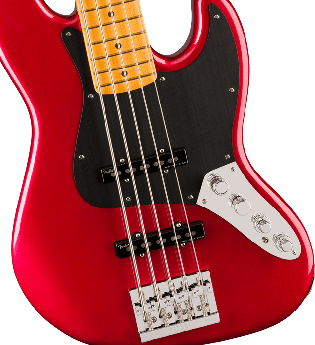 Fender American Ultra II Jazz Bass V, Maple Fingerboard, Sinister Red