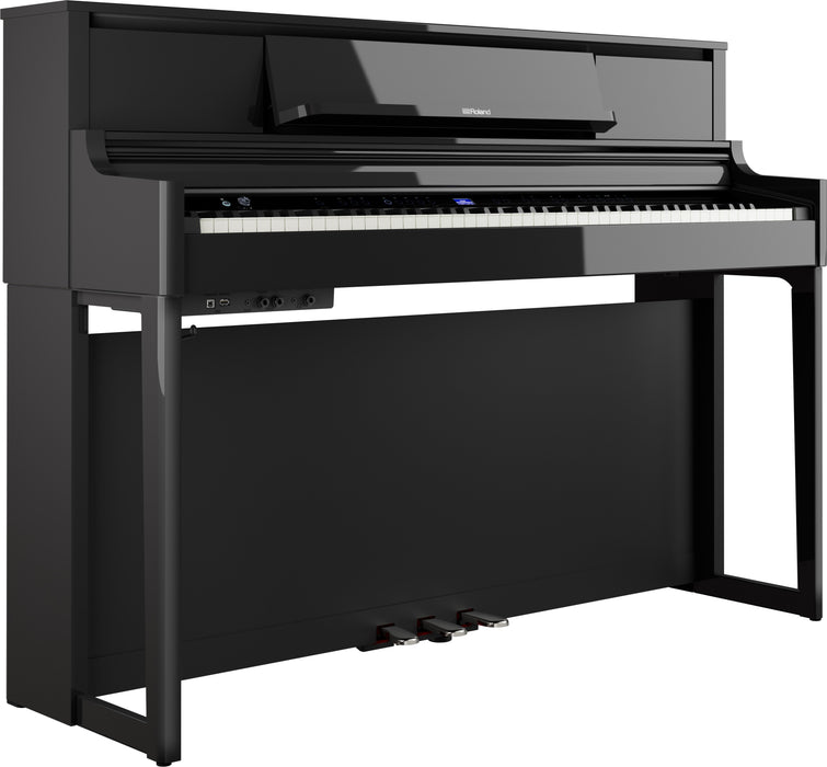 Roland LX-5-PE-WS Premium Upright Digital Piano - Polished Ebony