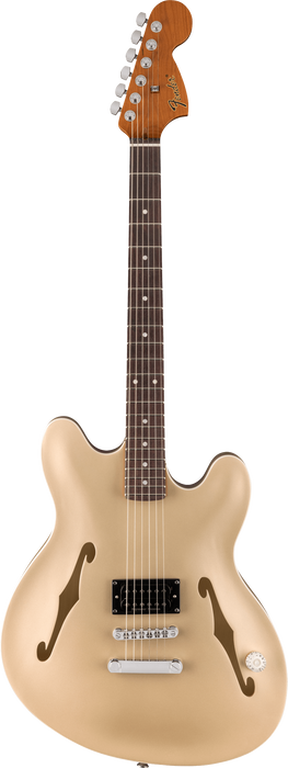 Fender Tom DeLonge Starcaster, Rosewood Fingerboard, Chrome Hardware, Satin Shoreline Gold