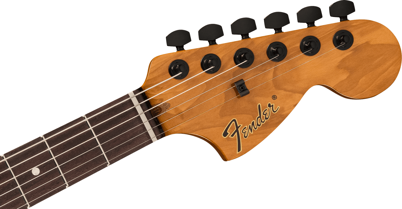 Fender Tom DeLonge Starcaster, Rosewood Fingerboard, Black Hardware, Satin Olympic White