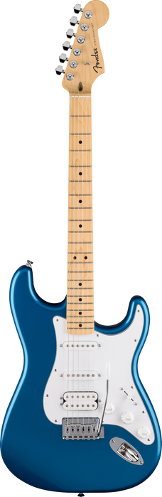 Fender Standard Stratocaster HSS, Maple Fingerboard, White Pickguard, Aqua Marine Metallic