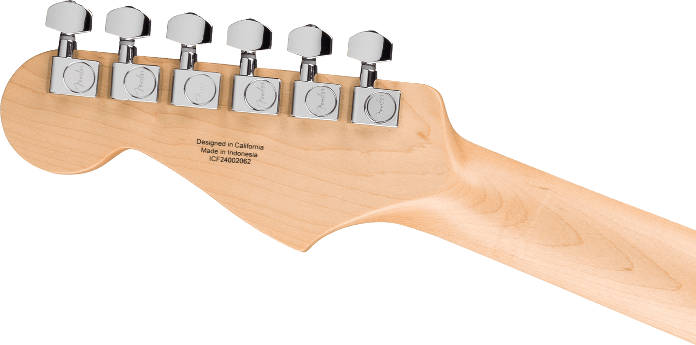 Fender Standard Stratocaster HSS, Maple Fingerboard, White Pickguard, Aqua Marine Metallic