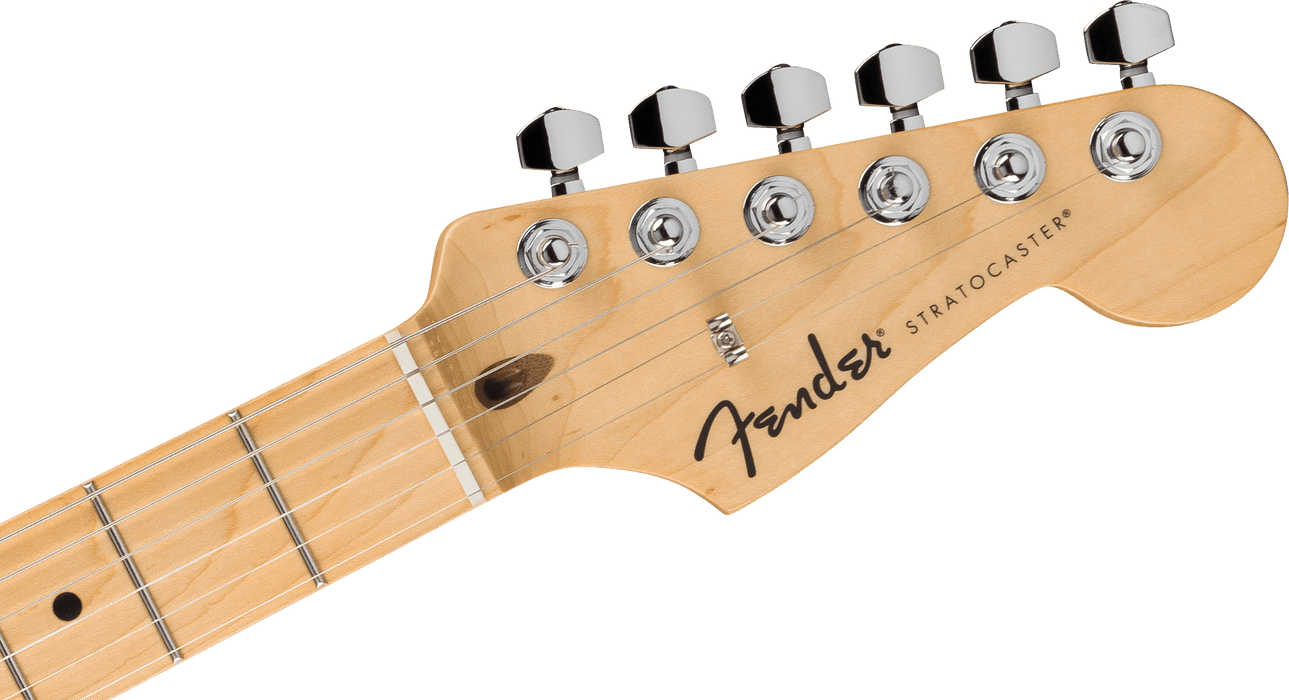 Fender Standard Stratocaster HSS, Maple Fingerboard, White Pickguard, Aqua Marine Metallic