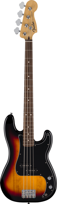 Fender Standard Precision Bass, Laurel Fingerboard, Black Pickguard, 3-Color Sunburst