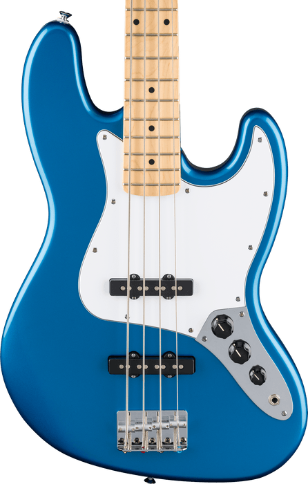Fender Standard Jazz Bass, Maple Fingerboard, White Pickguard, Aqua Marine Metallic