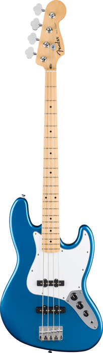 Fender Standard Jazz Bass, Maple Fingerboard, White Pickguard, Aqua Marine Metallic