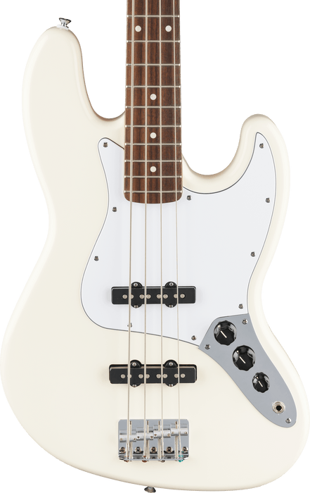 Fender Standard Jazz Bass, Laurel Fingerboard, White Pickguard, Olympic White