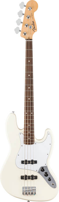 Fender Standard Jazz Bass, Laurel Fingerboard, White Pickguard, Olympic White