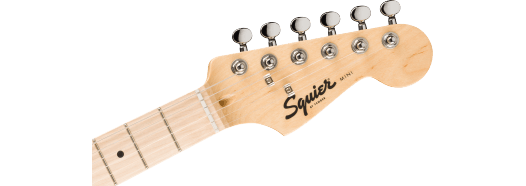 Squier Mini Stratocaster, Maple Fingerboard, White Pickguard, California Blue