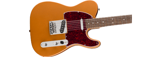 Squier Paranormal Troy Van Leeuwen Telecaster XII, Laurel Fingerboard, Tortoiseshell Pickguard, Copper
