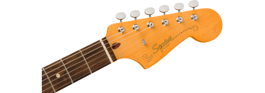 Squier J Mascis Jazzmaster, Laurel Fingerboard, Gold Anodized Pickguard, Vintage White