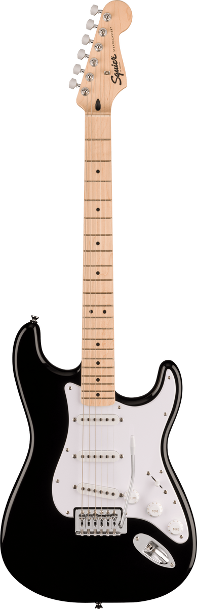 Squier Sonic Stratocaster, Maple Fingerboard, White Pickguard