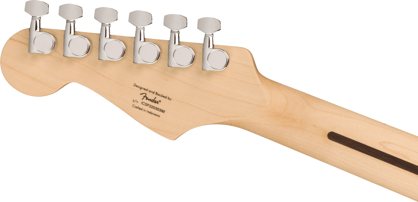 Squier Sonic Stratocaster, Maple Fingerboard, White Pickguard - Black
