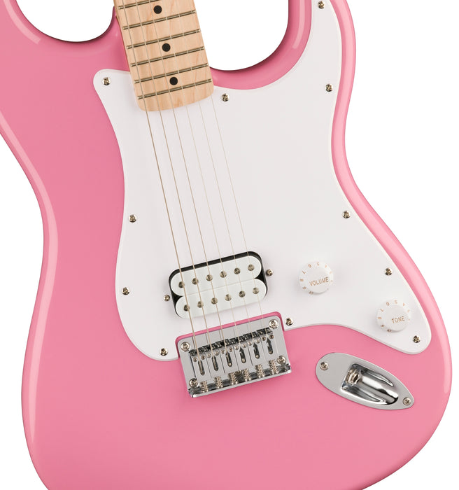 Squier Sonic™ Stratocaster® HT H, Maple Fingerboard, White Pickguard, Flash Pink