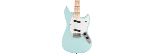 Squier Sonic Mustang, Maple Fingerboard, White Pickguard, Daphne Blue