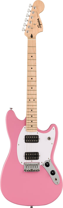 Squier Sonic™ Mustang® HH, Maple Fingerboard, White Pickguard, Flash Pink