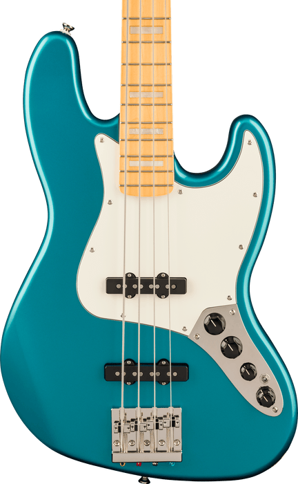 Squier Classic Vibe Active '70s Jazz Bass V, Maple Fingerboard, Parchment Pickguard, Ocean Turquoise