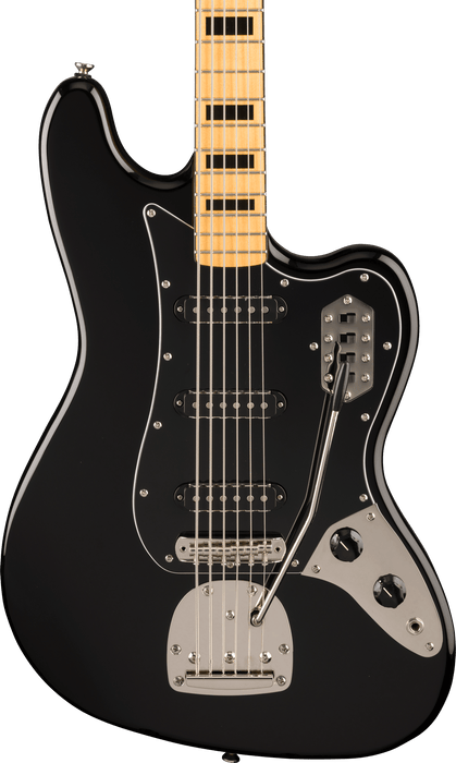 Squier FSR Classic Vibe Bass VI, Maple Fingerboard, Black Pickguard, Matching Headstock, Black