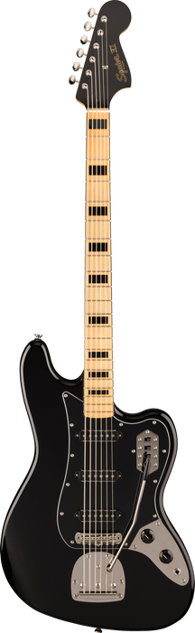 Squier FSR Classic Vibe Bass VI, Maple Fingerboard, Black Pickguard, Matching Headstock, Black