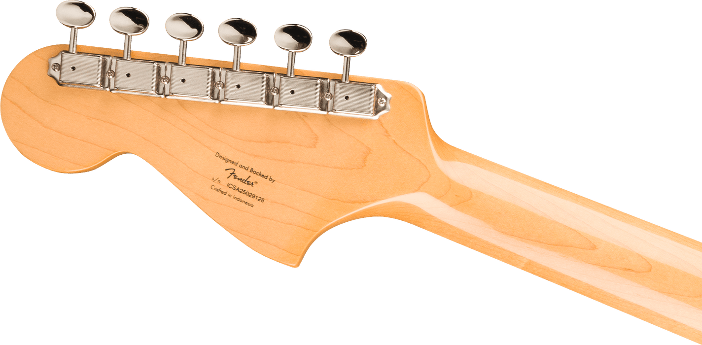 Squier FSR Classic Vibe Bass VI, Maple Fingerboard, Black Pickguard, Matching Headstock, Black