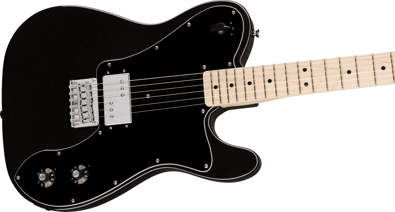 Squier - Paranormal Esquire Deluxe, Maple Fingerboard, Black Pickguard, Metallic Black