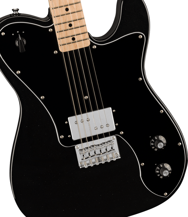 Squier - Paranormal Esquire Deluxe, Maple Fingerboard, Black Pickguard, Metallic Black