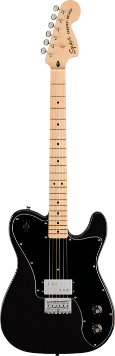 Squier - Paranormal Esquire Deluxe, Maple Fingerboard, Black Pickguard, Metallic Black