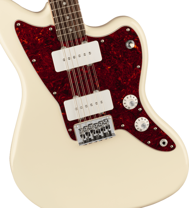 Squier -  Paranormal Jazzmaster XII, Laurel Fingerboard, Tortoiseshell Pickguard, Olympic White