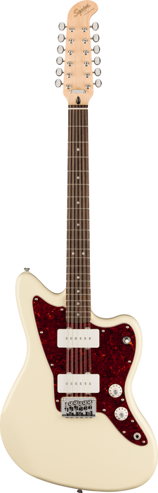 Squier -  Paranormal Jazzmaster XII, Laurel Fingerboard, Tortoiseshell Pickguard, Olympic White