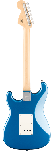 Squier Paranormal Stratocaster Deluxe, Maple Fingerboard, Parchment Pickguard, Lake Placid Blue