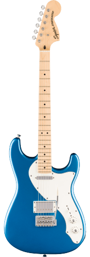 Squier Paranormal Stratocaster Deluxe, Maple Fingerboard, Parchment Pickguard, Lake Placid Blue