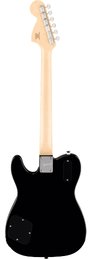 Squier Paranormal Troublemaker Telecaster Deluxe Bigsby, Laurel Fingerboard, Parchment Pickguard, Black