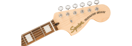 Squier Paranormal Troublemaker Telecaster Deluxe Bigsby, Laurel Fingerboard, Parchment Pickguard, Black