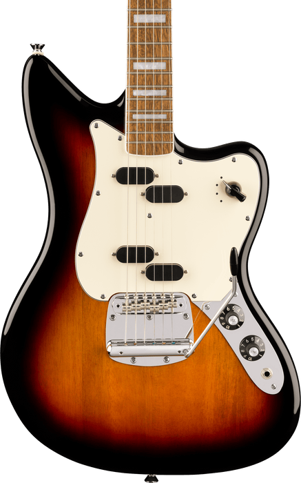 Squier Paranormal Electric VI, Laurel Fingerboard, Parchment Pickguard, 3-Color Sunburst
