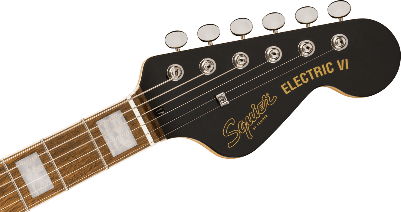 Squier Paranormal Electric VI, Laurel Fingerboard, Parchment Pickguard, 3-Color Sunburst