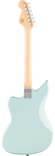 Squier Paranormal Electric VI, Laurel Fingerboard, Parchment Pickguard, Matching Headstock, Daphne Blue