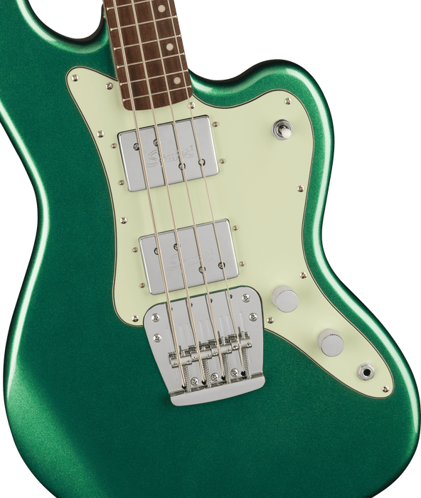 Squier Paranormal Rascal Bass HH, Laurel Fingerboard, Mint Pickguard, Sherwood Green