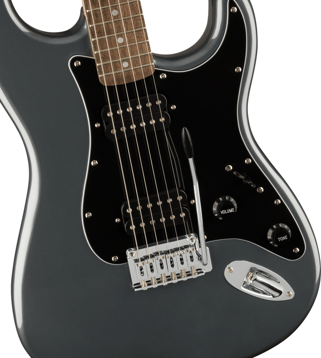 Squier Affinity Series Stratocaster HH, Laurel Fingerboard - Charcoal Frost Metallic