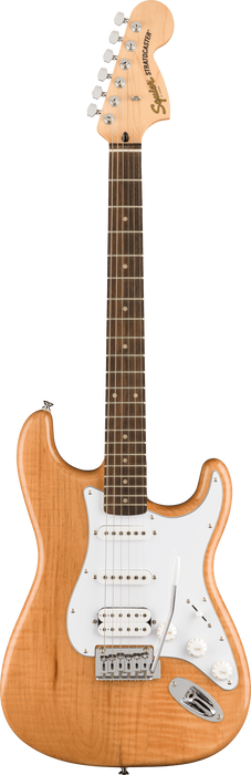 Squier FSR Affinity Series Stratocaster HSS, Laurel Fingerboard, White Pickguard, Natural